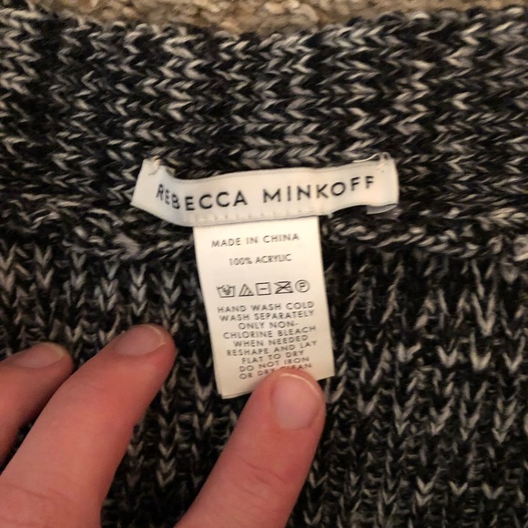 Rebecca Minkoff gray shawl cape - Picture 2 of 5